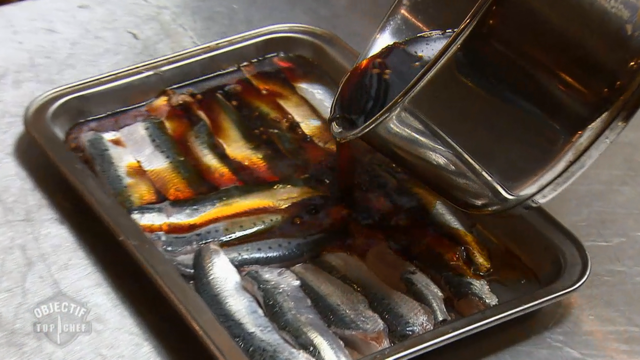 Objectif Top Chef : La cuisson en escabèche des sardines de Camille Delcroix