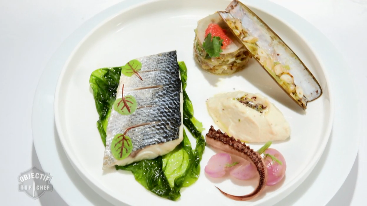 Objectif Top Chef : Le bar de ligne d'Antoine