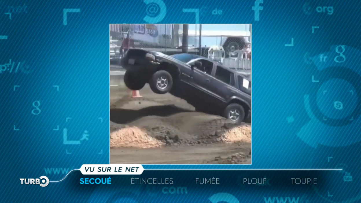 Turbo : Vu sur le net : une voiture qui fait des étincelles, un enfumage courtois, une voiture-toupie...