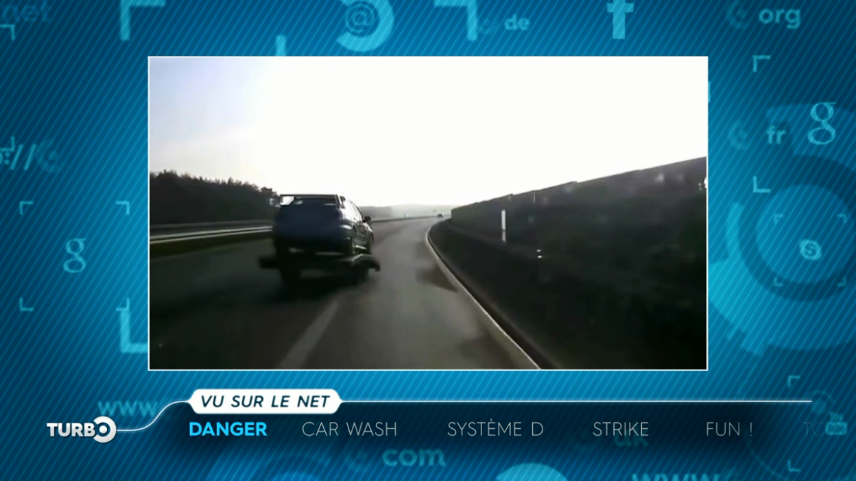 Turbo : Vu sur le net : une cascade à moto qui tourne mal, un conducteur doublé par sa remorque...