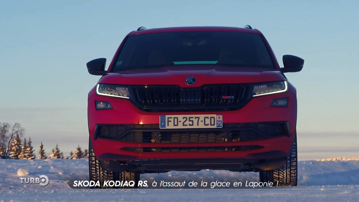Turbo : Skoda Kodiaq RS : à l'assaut de la glace en Laponie !