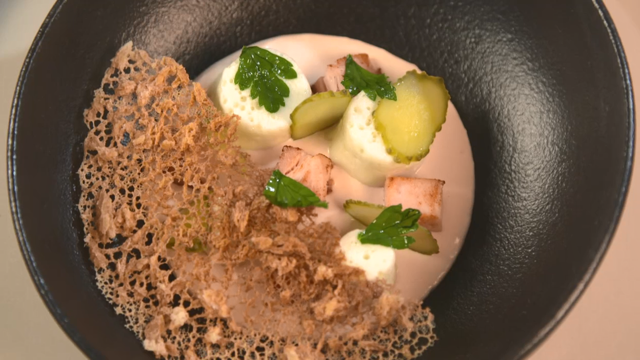 Top Chef : Le jambon beurre cornichon de Camille Delcroix