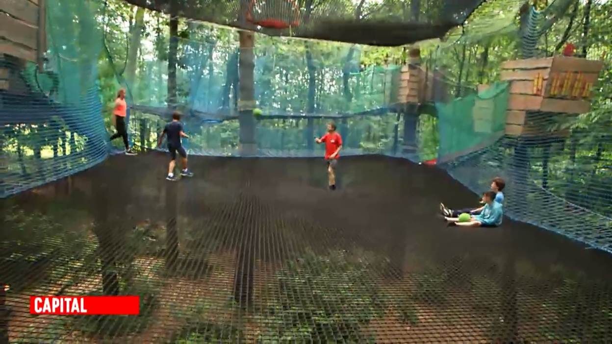 Capital : Survoler la forêt sur des filets géants !