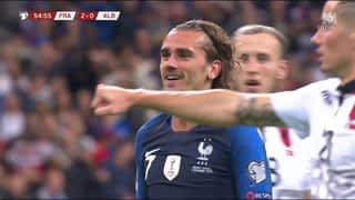 France - Albanie (53') : Grosse occasion pour Griezmann (2-0)
